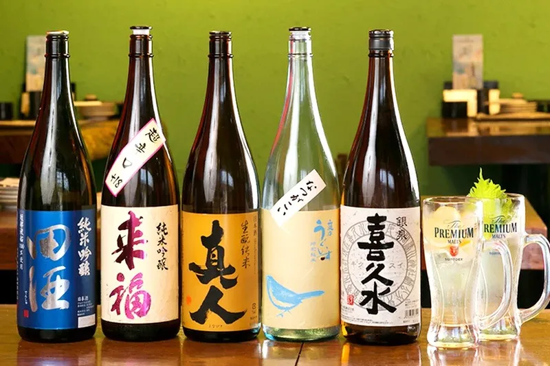 絶品料理との相性抜群な日本酒を用意